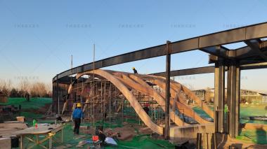 千樹(shù)承建河北園博園木結(jié)構(gòu)建筑在建中，敬請(qǐng)期待成品！